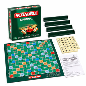 Jeu de société Scrabble Original Classique 1:1, jeu de mots croisés en anglais, jeu éducatif pour la famille, jeu de table pour 2 à 4 joueurs - Product Image 1