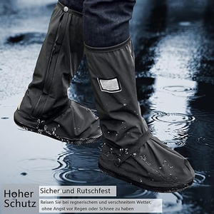Couvre-chaussures haute tube pliable portable imperméable unisexe réutilisable résistant à l'usure personnalisé - Product Image 4