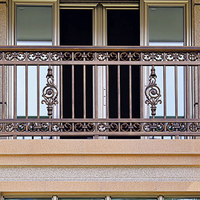Balustrade de mains courantes en alliage d'aluminium pour villa, intérieur et extérieur, plancher d'escalier, support élégant, pièces détachées pour la maison, design moderne