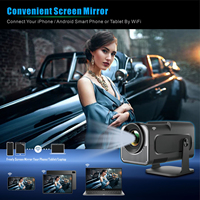 Mini proyector inteligente HY320 tamaño 30-150 pulgadas 170 lúmenes ANSI con HDMI en Android 11 proyector doméstico