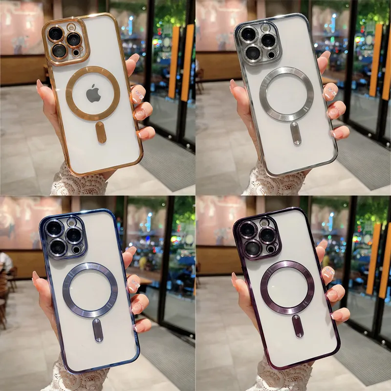 Hot sale new Magnetic case for iphone 14 pro TPU shockproof phone case for iphone 11 12 13 pro max XR/XS Max
