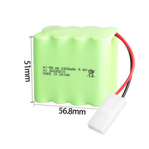 Batterie <span class=keywords><strong>rechargeable</strong></span> NiMH haute capacité 9,6 V 2400 mAh pour voitures électriques de course tout-terrain RC avec longue autonomie - Product Image 1