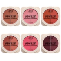 Palette de fard à joues végétaliens avec logo personnalisé Ochain couleurs à haute teneur en pigments maquillage poudre longue durée maquillage de marque privée