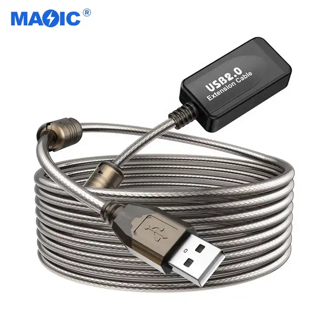 Long Distance Transmission USB Extender Repeater Data Cable 5M 10M 15M 20M Active USB2.0 Extension Cable for Computer