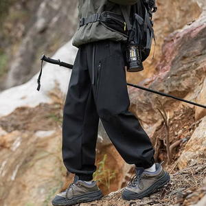 <span class=keywords><strong>Pantaloni</strong></span> Cargo estivi da <span class=keywords><strong>uomo</strong></span> alla moda di marca tre prove rilassate tute da alpinismo Casual <span class=keywords><strong>pantaloni</strong></span> lunghi a gambe piatte - Product Image 6