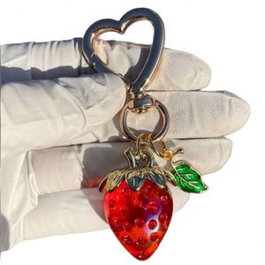 Cute Strawberry Heart Flower <b>Daisy</b> Keychain Acrylic Plastic Bag Charms for Girls Perfect <b>Gift</b> - Product Image 4