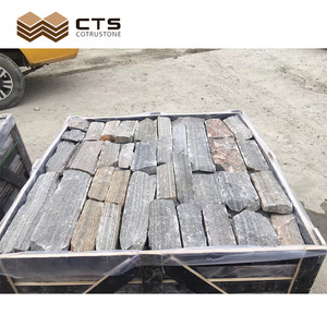 Panneaux <span class=keywords><strong>de</strong></span> revêtement mural en <span class=keywords><strong>pierre</strong></span>, ardoise naturelle, gris clair, idéal pour un parc d'<span class=keywords><strong>extérieur</strong></span> - Product Image 3