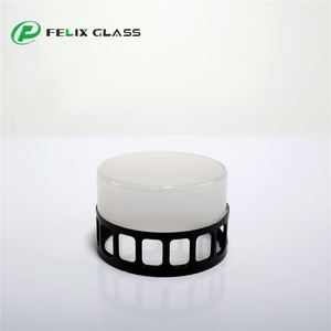 Abat-jour cylindrique en verre borosilicate 3.3 OEM FELIX GLASS, fabriqué à la main, écologique, industriel, givré, peint, échantillon gratuit - Product Image 4
