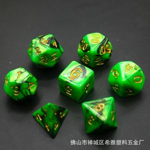 Premium 7pcs Dual Tone Multi-sided <b>Dice</b> <b>Set</b> DND Polyhedral RPG Gaming <b>Dice</b> - Product Image 2
