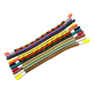 Drawcord Polyester Round <b>String</b> With Tips Custom Dipped Ends Drawstring Cords Braided Silicone Cords With Tips - Product Image 2