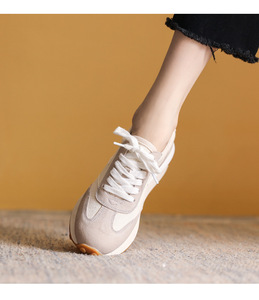 Baskets pour femmes Printemps 2022, à semelle épaisse, confortables, à lacets, style sport et loisirs, baskets de running à semelle gaufrée - Product Image 5