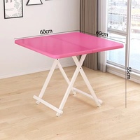 Tables et chaises pliantes modernes en bois massif, multifonctionnelles, pratiques, carrées, portables, pour la maison, l'hôtel, la salle à manger, en métal