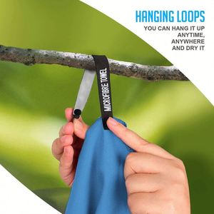 Serviette de sport moderne double face, écologique, à absorption élevée, en microfibre, séchage rapide, légère, compacte, pour la salle de sport, la plage, le camping - Product Image 4