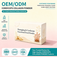 Bubuk Kolagen Cordyceps OEM ODM Label Pribadi Grosir Goji Berry Ginseng Bunga Cordyceps untuk Penuaan Sehat