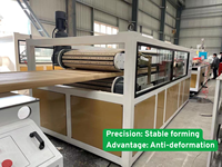 Extrudeuse de production de panneaux de portes en PVC WPC, bois, plastique, cadre de porte, terrasse, plancher
