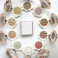 Palette de surligneurs multicolores en marque privée, vente en gros, surligneurs en poudre vegan de haute qualité, couleurs pastel