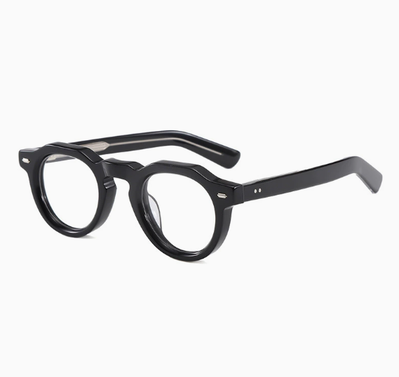 2025 Vintage Optical Spectacles Frames High Quality Acetate Reading Glasses Solid Pattern Splicing Color Computer Diamond