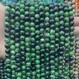Perles en pierre naturelle 6/8/10 mm : Turquoise, <span class=keywords><strong>Opale</strong></span>, Tourmaline, Améthyste, Pierre <span class=keywords><strong>de</strong></span> Soleil, Œil <span class=keywords><strong>de</strong></span> Faucon – Perles en vrac pour la fabrication <span class=keywords><strong>de</strong></span> bijoux - Product Image 5