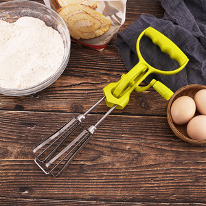 Batidor manual de doble rueda semiautomático, mezclador giratorio de huevos, venta directa de fábrica - Product Image 4