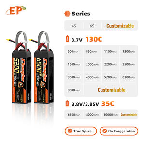 Groothandel Ep <span class=keywords><strong>3</strong></span>.7V 500-10000Mah 100c 1S-6S Lithium Ion Hard Case Lipo Accu Voor <span class=keywords><strong>3</strong></span> 5 7 10 Inch Fpv Drone Rc Vliegtuig Boot Uav - Product Image 3