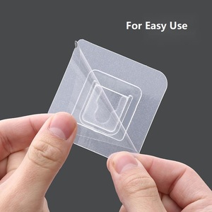 0.8mm Thickness Traceless Sticker <strong>Hook</strong> Multifunctional Bathroom <strong>Kitchen</strong> Double-sided <strong>Hook</strong> for Mounting Sockets and Routers - Product Image 5