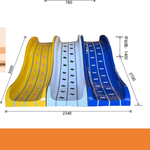 Équipement de terrain de jeu intérieur de haute qualité Grand toboggan à plusieurs voies en fibre de verre avec lumières pour aire de jeux intérieure pour enfants dans la garderie - Product Image 3