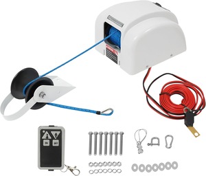 45lbs समुद्री एंकर विनच, 12 वी विंडलस एंकर विनच, रिमोट कंट्रोल साल्टटर नाव विंडलास - Product Image 1