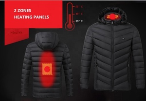 <span class=keywords><strong>Chaqueta</strong></span> calefactora para hombre, 2 zonas, 3 niveles, carga USB mejorada, calefacción eléctrica, abrigo cálido, Omni, batería no incluida - Product Image 3