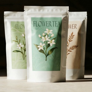 Sacs refermables en plastique imprimés sur mesure, anti-odeur, avec fermeture éclair, pochettes verticales à fermeture Ziploc pour emballage alimentaire, café, thé, OEM - Product Image 6