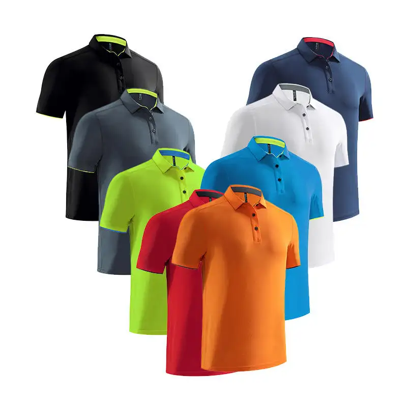 Vendita calda 2024 nuovo design il tuo marchio Polo t-shirt da uomo in poliestere sport da uomo Polo