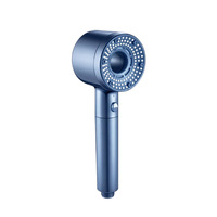 Pommeau de douche ABS à 5 vitesses à décharge sous pression Trous de buse en silicone Filtre en coton Débit d'eau lisse