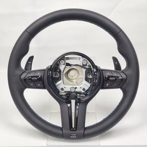 Volant en cuir de luxe pour <span class=keywords><strong>BMW</strong></span> F20 F22 F23 F30 F33 F34 X1 F48 X5 F15 X3 F25 M3 F80 E90 – Accessoire de voiture pour modification de conduite - Product Image 1