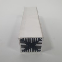 Radiateur extrudé carré long usiné CNC de haute précision pour dispositifs de refroidissement de semi-conducteurs, dissipateur thermique en aluminium