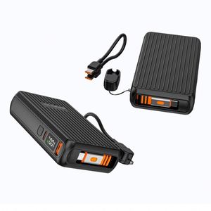 Banco de Energía Portátil de 10000 mAh con Carga Rápida PD22.5W, Entrada USB, Cable Retráctil y Pantalla para Uso en Exteriores - Product Image 3