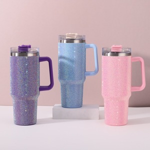 Vaso Térmico Rosa con Brillantina de los Tennessee <span class=keywords><strong>Titans</strong></span>, Taza de Viaje para el Día del Partido, 40oz con Tapa y Popote, Taza de Café Personalizada para Oficina y Coche - Product Image 5