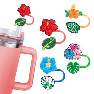 จุกปิดหลอดดูดน้ำลายดอกไม้ซิลิโคน  จุกปิดหลอดดูดน้ำแบบเรียบง่ายทันสมัย  ฝาครอบหลอดพลาสติก  ฝาครอบป้องกันหลอด - Product Image 4