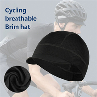 Gorro de Ciclismo Cortavientos de Nuevo Estilo para Exteriores, Protección Solar, Transpirable, con Visera, de Secado Rápido, Gorra Deportiva Lisa Unisex, Nuevo Gorro Tipo Calavera