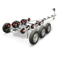 Remorque de bateau tout-terrain de 17 pieds avec rouleaux