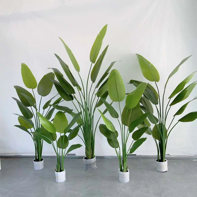 Real Touch Large Artificial Decorative Banana Tree Potted Plants For Indoor Decor Home Office