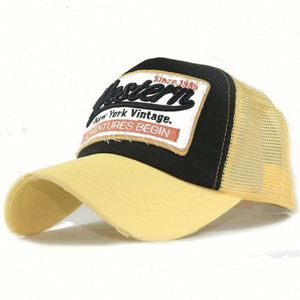 Gorra Trucker Vintage Unisex al por Mayor, Desgastada, Lavada, de 6 Paneles, con Malla, Bordado 3D Personalizado, para Exteriores - Product Image 3