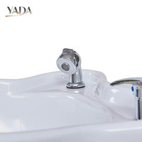 Fauteuil de massage électrique avec bac pour le lavage des cheveux et les soins du visage, réglage par commande au pied, lit SPA pour salon