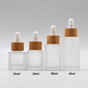 Flacons compte-gouttes en verre à épaulement plat à bouton-poussoir <span class=keywords><strong>de</strong></span> 15ml 30ml 50ml 100ml pour huile essentielle, sérum et huile capillaire pour cosmétiques - Product Image 5