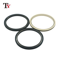 Joint à ressort en PTFE rempli de carbone CNC personnalisé pour applications aérospatiales automobiles Hydraulique résistant aux acides/alcalis