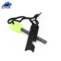 Briquet en silex Fluorescent, allume-feu à poignée luminescente