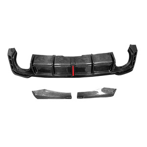 Diffuseur arrière en fibre de carbone véritable pour Audi RS5 B9.5 avec éclairage, lames de pare-chocs arrière pour RS5 B9.5 2020 2021 <span class=keywords><strong>2022</strong></span> 2023 2024 2025 - Product Image 2