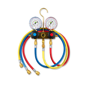 Manomètre de réfrigérant Wolverhampton Refco R22 R32 à double tête, manomètre de pression haute et basse, outil de climatisation - Product Image 1