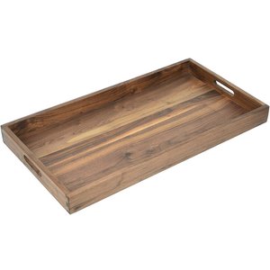 Wholesale Price Custom Rustic Extra <b>Large</b> Size <b>Trays</b> High Quality Hotel Rectangle Walnut Dry Wood Food Service <b>Tray</b> Dinner Plate - Product Image 1