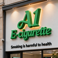 Enseigne publicitaire personnalisée en lettres 3D rétroéclairées à LED, en aluminium et acier inoxydable, étanche IP65