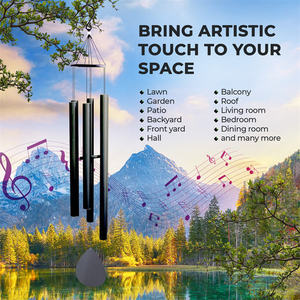 Suministro directo de fábrica Hermosas campanas de viento de metal para decoración de jardín al aire libre - Product Image 4