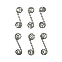 Fixation Dzus 1-3/8 "en acier inoxydable argenté à rotation rapide pour Sprint Car Racing